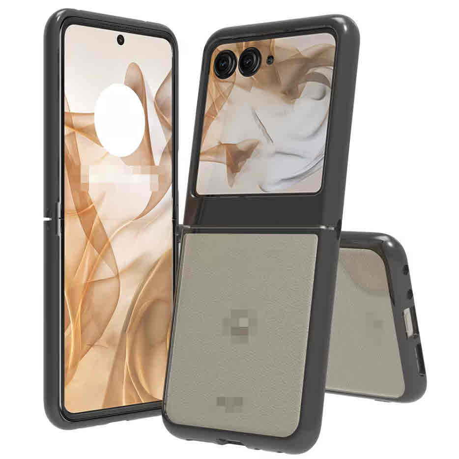 Luxury AcrylicTransparent Full Body Case for Motorola Razr 40/50/60 Ultra Plain Design Shockproof Bumper Funda Cover