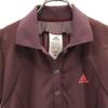Adidas Short Sleeve Polo Shirt M Brown Women Used