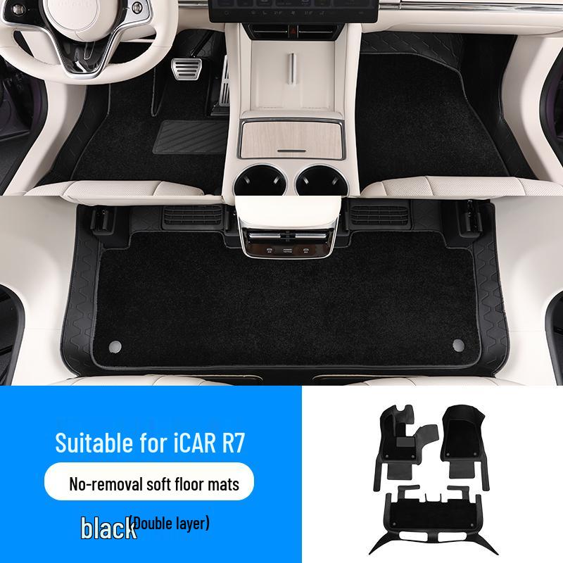 Luxeed R7 Full Coverage Double Layer Carpet Floor Mats