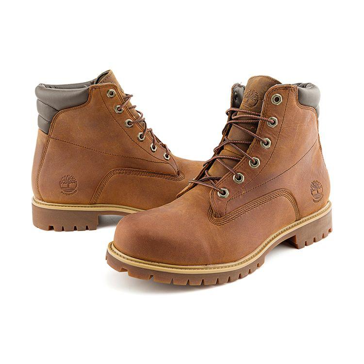 Timberland Waterville Waterproof Durable Casual Comfortable Short Boots Men Boots Mocha-Brown A1H8QM