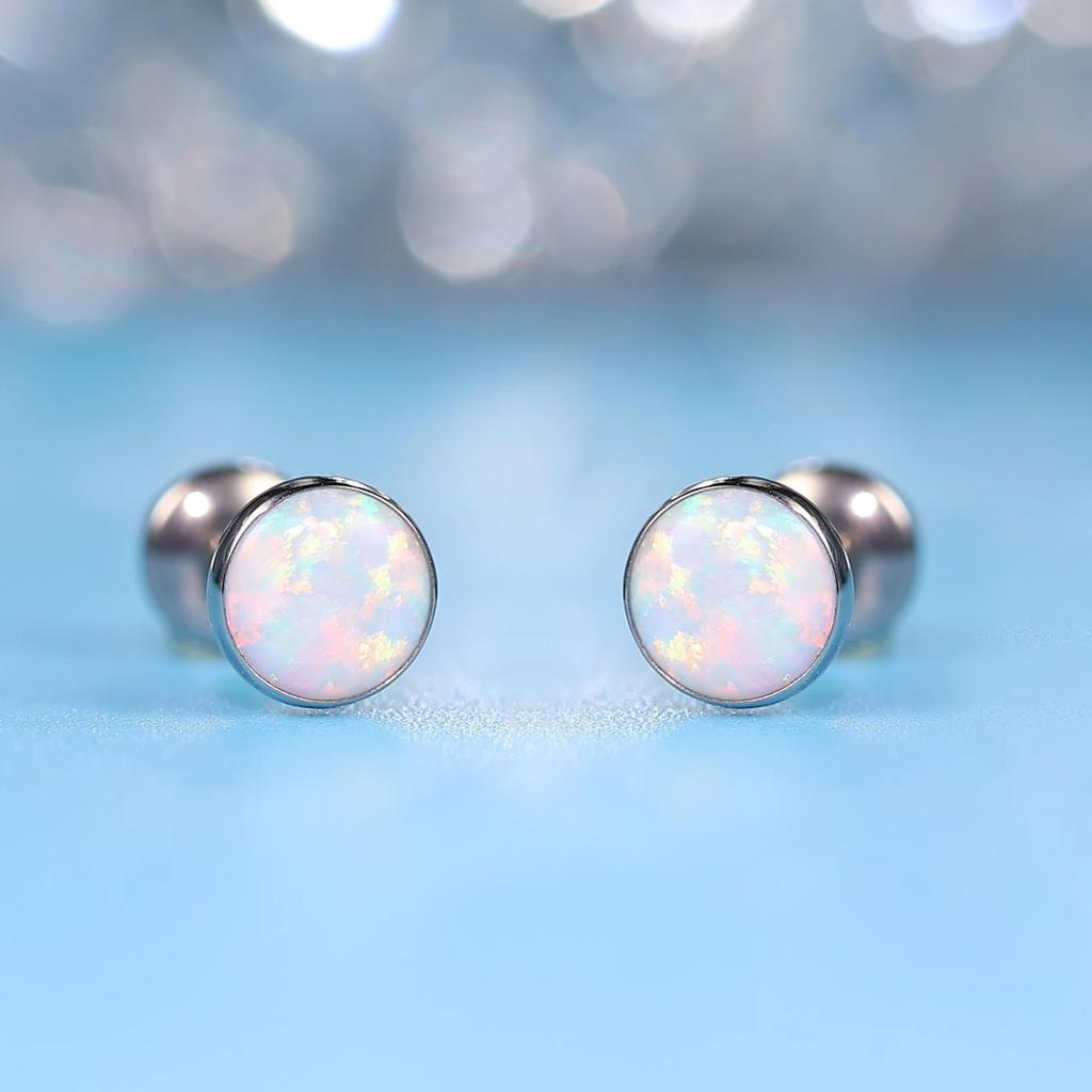 Limerencia Pure Titanium Medical Titanium Fall Oz Second 1 Unisex Piercings, Grade, Non-Stick Piercings, Hypoallergenic, Screw-on Piercings, Won't