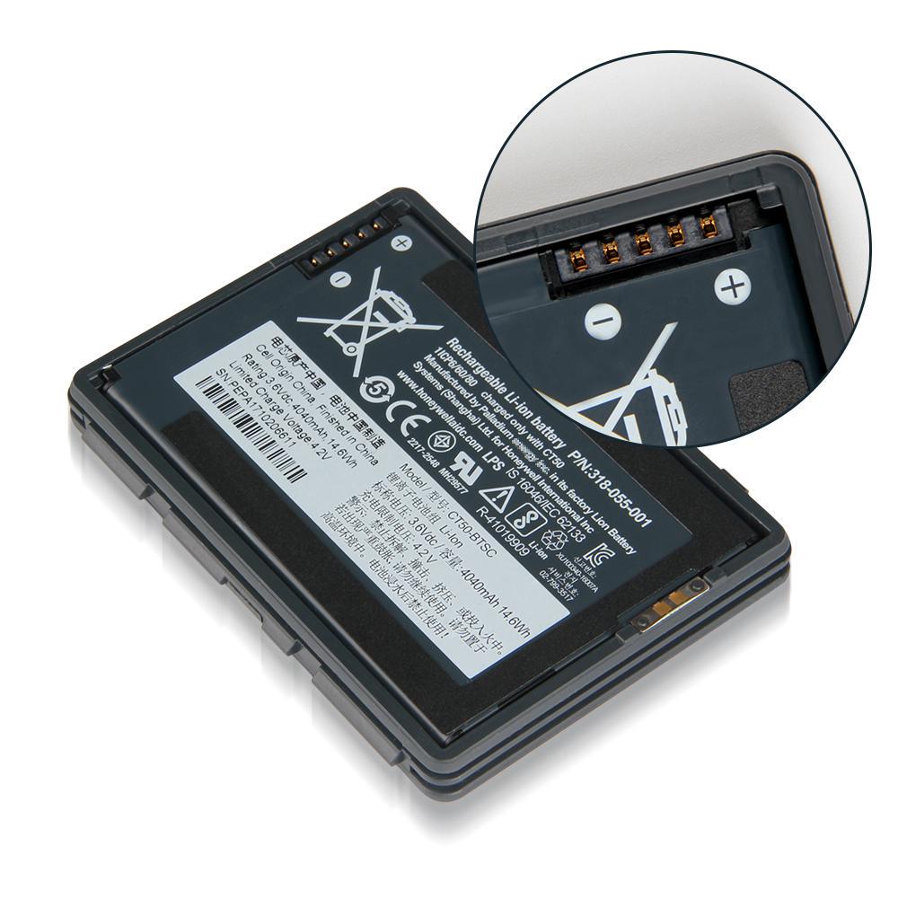 Wiederaufladbarer Lithium-Akku für Honeywell Intermec CT50 CT60 4G/LTE 318-055-001 CT40 CT45 318-055-014 CT50-BTSC Akku