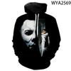 2026 Autumn Halloween Horror Michael Myers Men Children Hoodies Harajuku Streetwear Hooded Sweatshirts Pullover