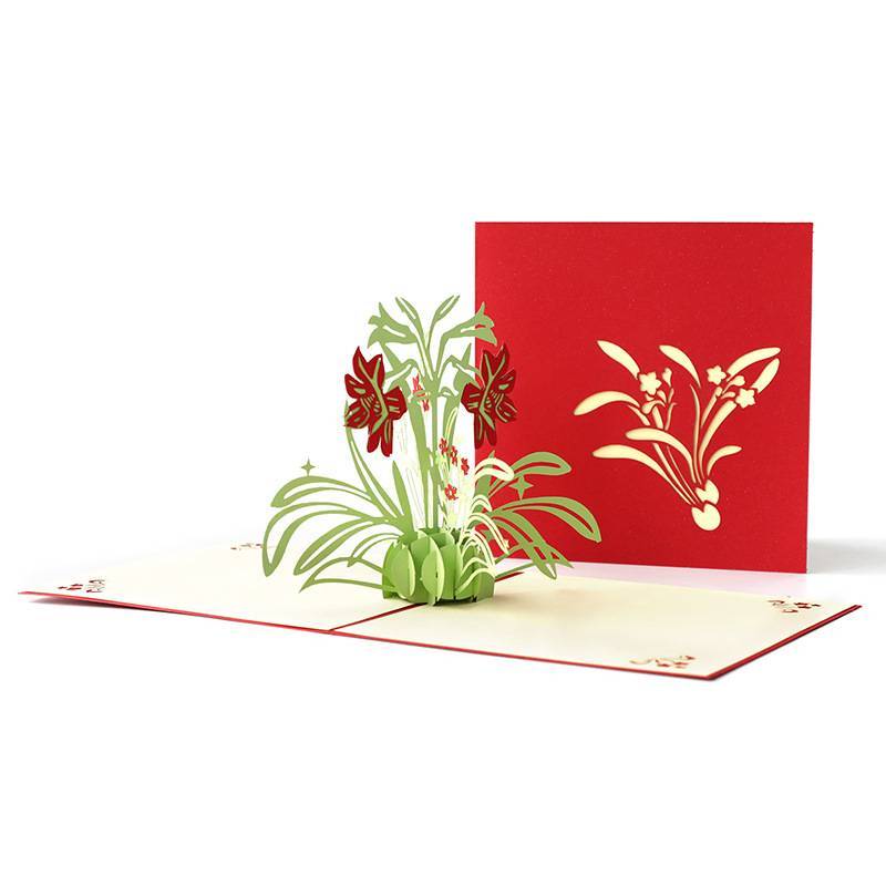 Elegant Laser Cut Paper Card Handmade 3d Gift Card For Celebrations And Holiday Gifts