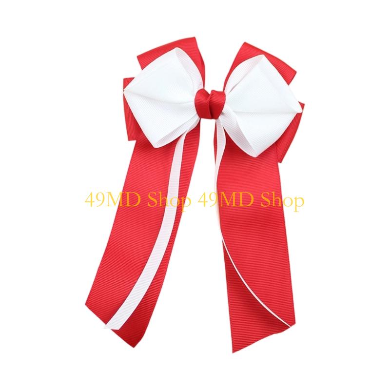 49MD Reusable Hair Bows for Women Girls Hair Clip Long Tail Hair Ribbon Accessories For Girls Women All Outfit Styles