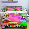 3pcs SPRUNKI9 Design Cover Set - HD Printed Bedding with 1 Cover and 2 Pillowcases - Perfect for Home and Dorm Decor