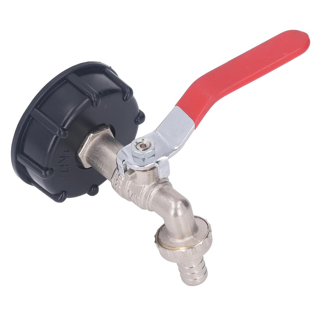IBC Tote Adapter 12in Leakproof Brass Valve Coarse Thread for 275?330 Gallon Water Tank Garden