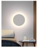 Modern Minimalist Round Wall Lamp for Bedroom and Living Room Decor