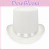 High Top Jazz Hat With Short Brim For Stage Performances And Cosplay
