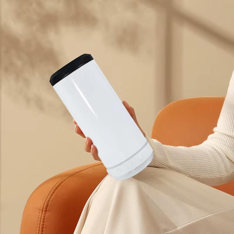 20oz 4-in1sublimation Smart Bluetooth Speaker music Straight Stainless Steel Insulated Double-layer Vacuum tumbler mug cup