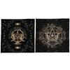 Divinations Tablecloth Pentagrams Pattern Astrologys Tarot Cards Tablecloth Altars Cloth Divinations Game Accessories