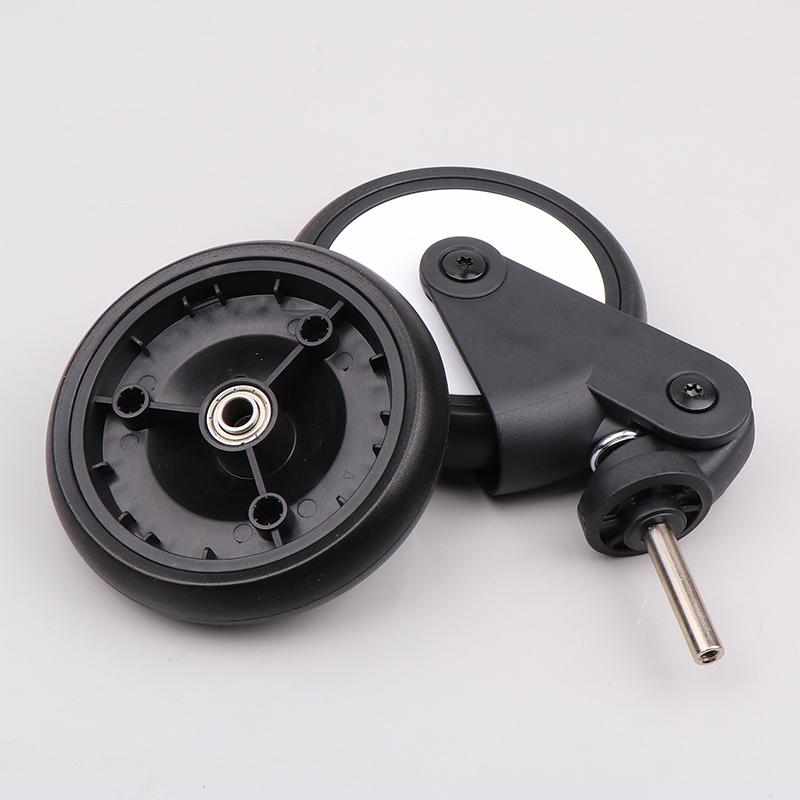 Stroller Replacement Rubber Wheels Front And Rear Wheel Stroller Accessories Compatible With Stroller
