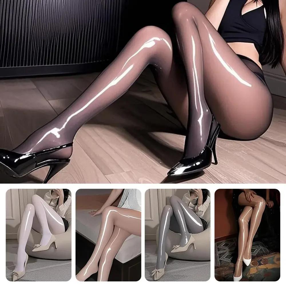 Tights Glossy Socks Pantyhose Horse Oil Socks Smooth Shiny Women's Leggings, Socks Black Pantyhose Sexy Accessories