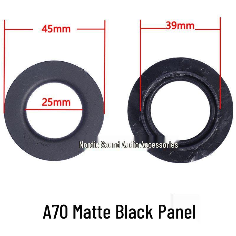 Black Speaker Decorative Ring and Mounting Bracket Set