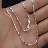 Men's Women's Fashion Simple Luxury Silver Color Charm Chain Necklace Jewelry
