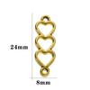 30 Pièces/lot Alliage Couleur Or Argent Cœur Creux Breloques Pour Boucles d'Oreilles Colliers DIY Breloques d'Amour Accessoires de Fabrication de Bijoux