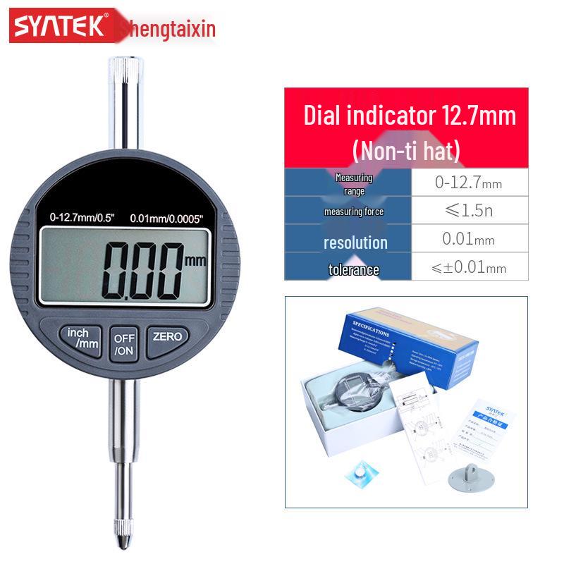 

Shengtai Xin Высокоточный цифровой индикатор часового типа 0,001 мм, диапазон 0-12,7/25,4 мм