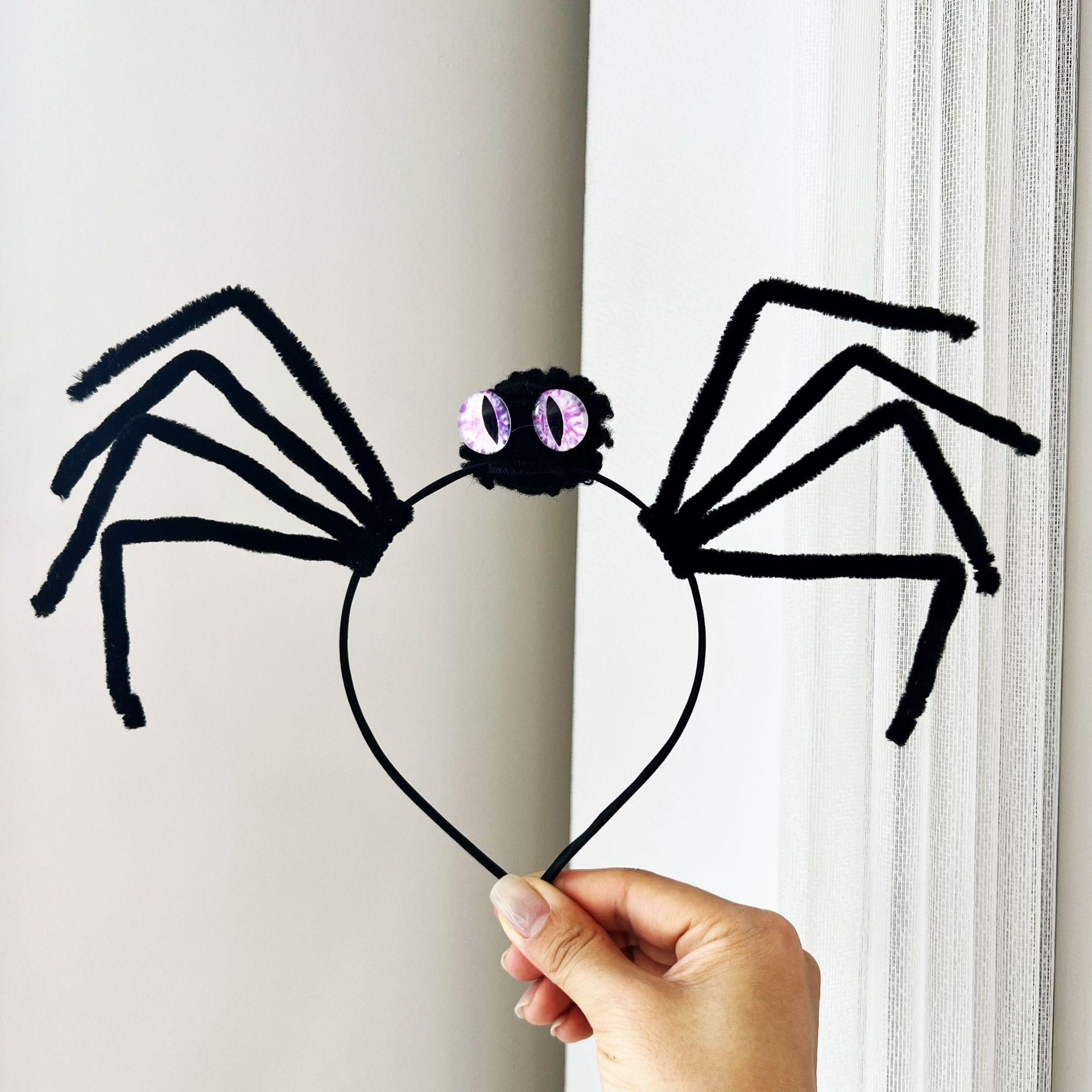 

Повязка на голову на Хэллоуин Повязка на голову в виде паука на Хэллоуин Фестивальный обруч для волос Фотореквизит Аксессуары для волос Декор на Хэллоуин