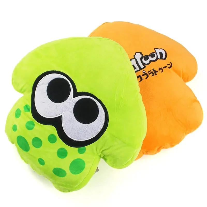 33cm Oranžová Zelená Splatoon Inkling Anime Kawaii Zvíře Polštář Polštář Plyš Peluche Měkká Vycpaná Kreslená Hračka Panenka Dětský Dárek