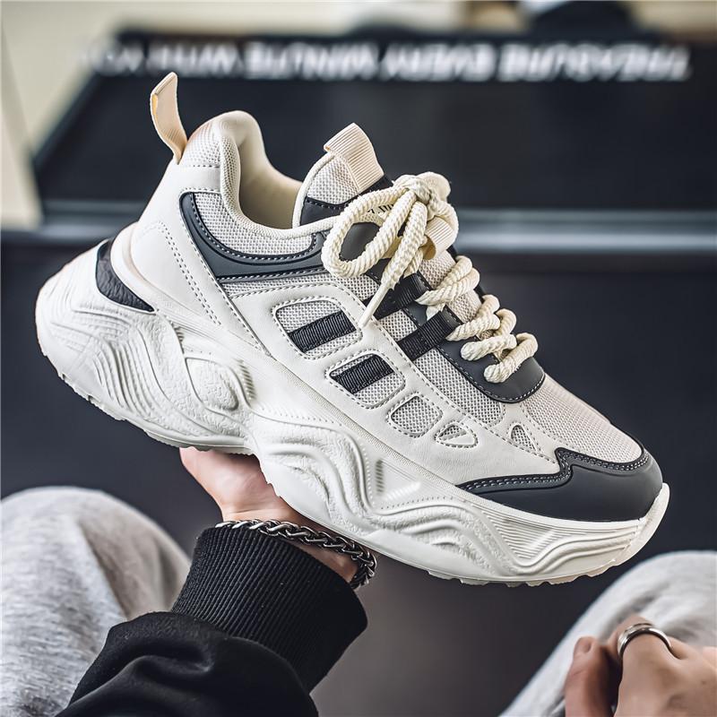 Internet celebrity popular men's shoes winter youth mesh sneakers running boys trendy brand Darth Vader platform dad shoes