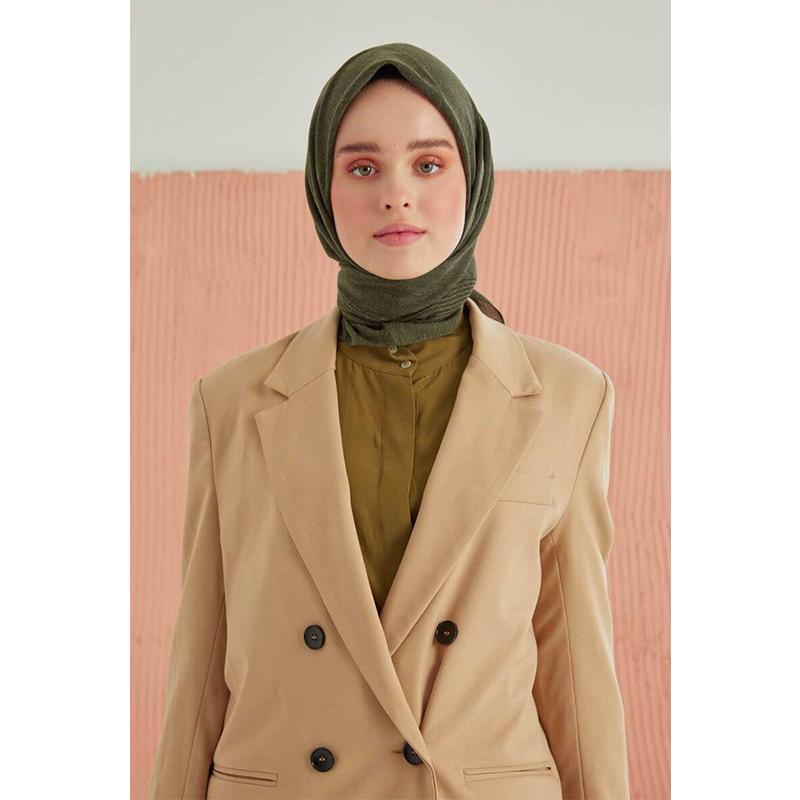 

Шарф Miray Dark Khaki из хлопка