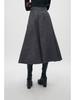 2024 Autumn/Winter Minimalist Suit Jacket & High Waist Midi Skirt Set