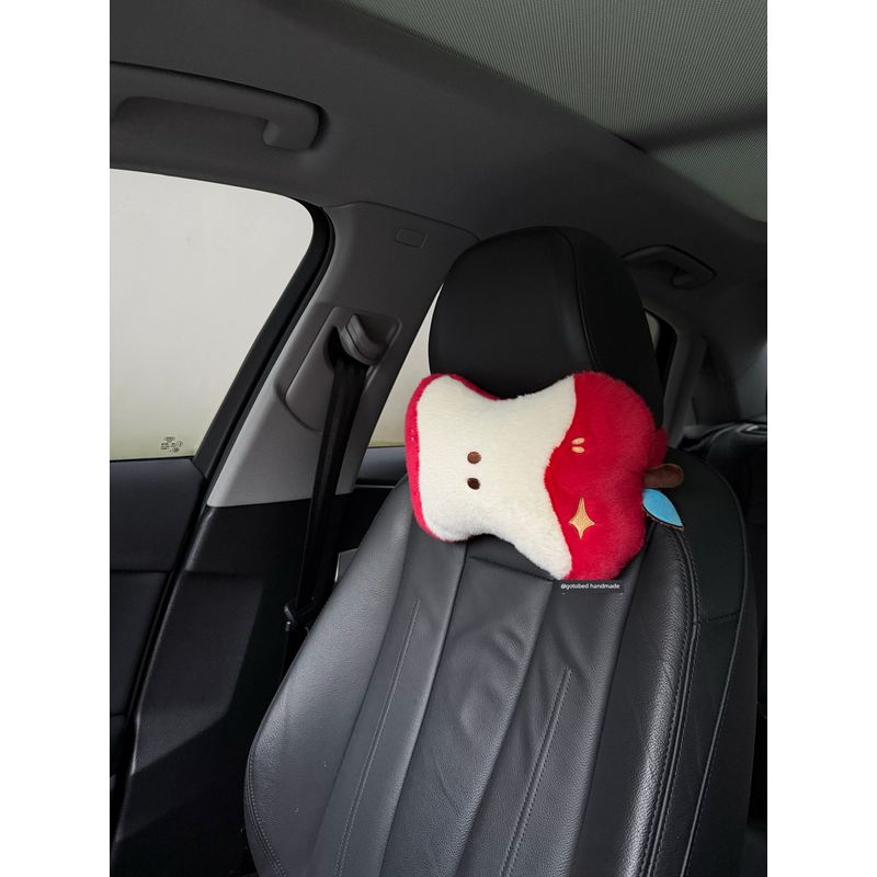 Gotobed Peaceful Fruit Scented Apple Car Seatbelt Shoulder Pad Good Luck Red Apple Plush Toy Anti-Strangling