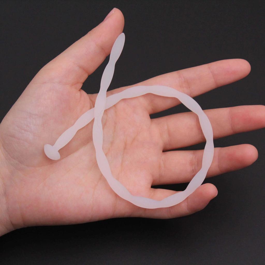 Silicone Wave Horse Eye Stick White Urethral Dilator Sextoys SM Penis Plug Men Urethra Masturbation Stimulator Adult Supplies