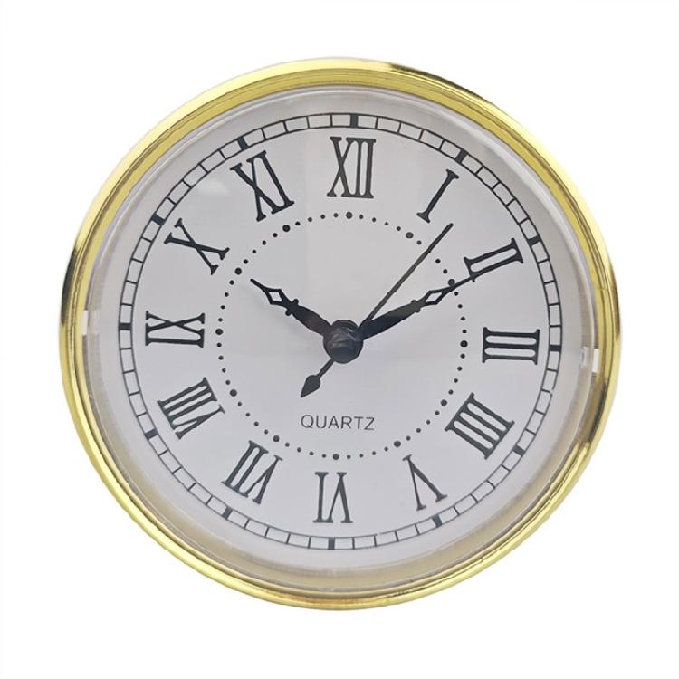 

110mm Quartzs Clock Mechanism Insert Plastic Housing Design with Roman Numberals For Wall Decors Tabletop Repair Use