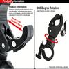 1pc 360° Rotating Bicycle Light Mount U-shaped Flashlight Holder, Universal Non-slip Bike Light Clamp Cycling Accessories