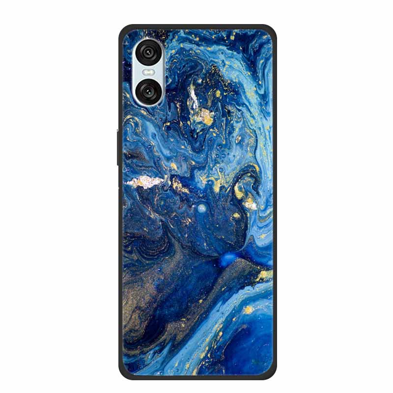 Case For Sony Xperia 10 VI 5G Marble TPU Soft Silicone Back Cover For Sony Xperia 10VI Phone Cases Protective Mica Painted Capa
