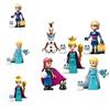 Disney Princess Frozen Minifigure Anna Elsa Olaf With Scepter Lamp High-quality Diy Blocks Kit For Kids