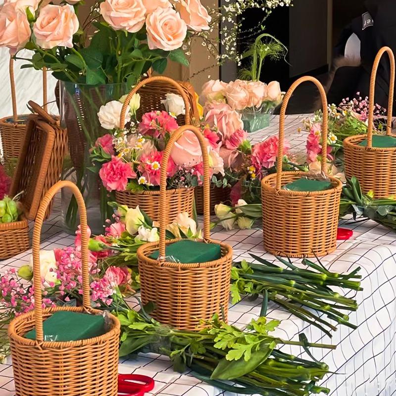 10/1x Green Floral Foam Block For Flower Arrangements Dry Wet Absorbent Sponge Flower Muds DIY Wedding Party Decoration Supplies