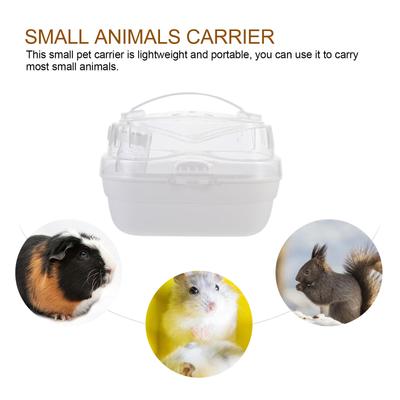 Small Pet Hamster Cage Portable Carrying Case Outdoor Chinchilla House Travel Carrier Ventilated Pet Cage for Hamsters Rabbits
