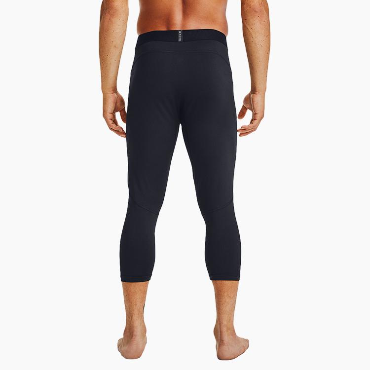 Under Armour Rush Basketball Compression Three-Quarter Fitness Pants Men bottoms Black 1356881-001