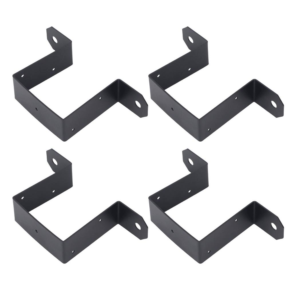 4 buc 4x4 Inch Legături Stâlp Curea Heavy Duty Suporturi Gard Punte Oțel Carbon Suporturi Montaj Foișor