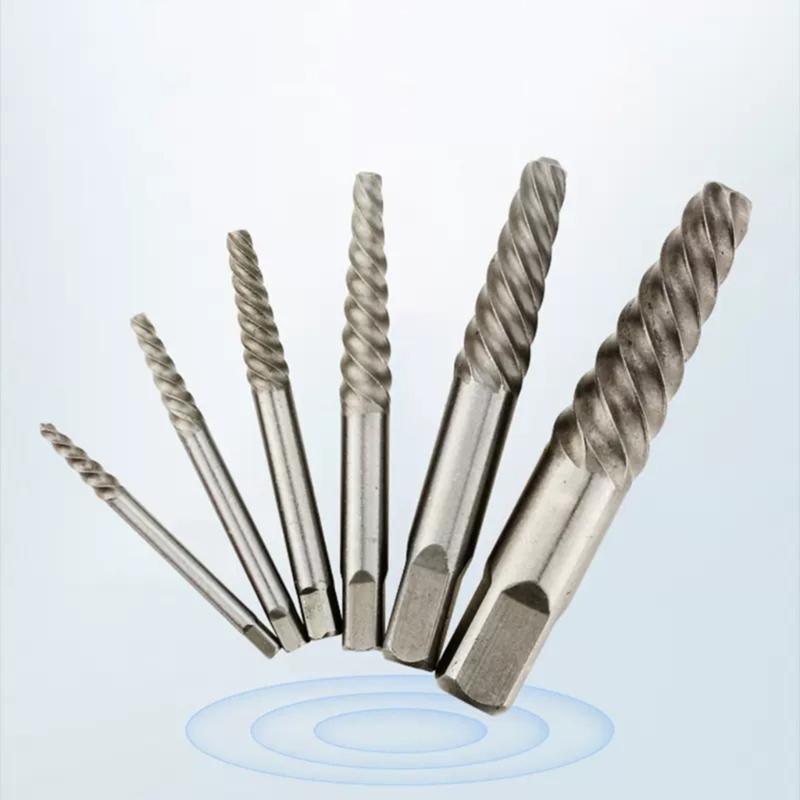 10Pcs Wire Break Extractor Remover Twist Drill Bit Set Conventional Tip Steel Drill Wood Tool Set with Plastic Box