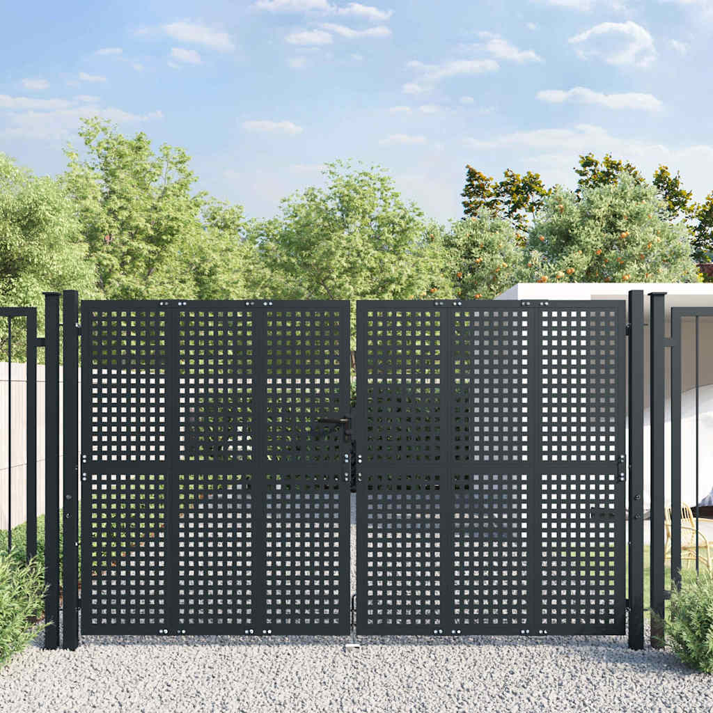 Vidaxl Gartentor, Anthrazit, 300X175 Cm, Stahl