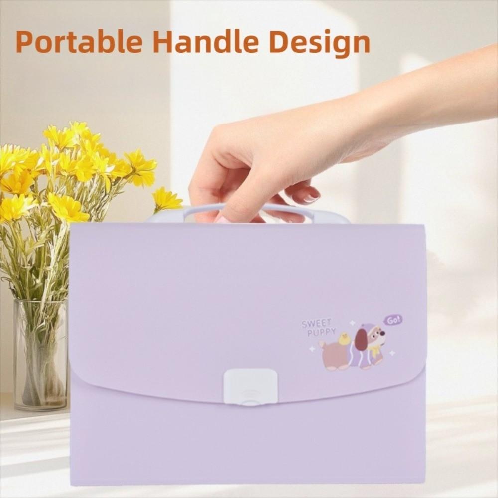 13 Pockets Expanding File Folder Large Capacity Portable Organ Bag  Office Organization