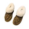 thick-soled snow boots women's velvet warm leopard print new winter fluffy cotton shoes bread shoes