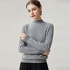 100% Cashmere 12-Gauge Flat Knit Half-High Neck Base Layer