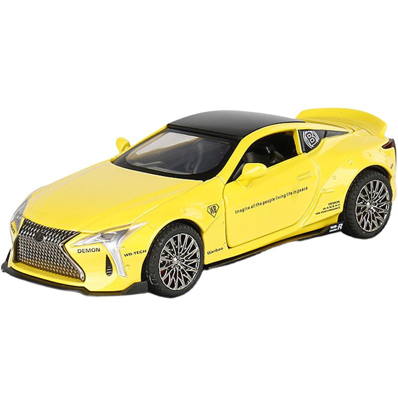 1:32 LEXUS LC500 Sportfahrzeug Legierung Druckguss Modell Computer Schreibtisch Ornamente Sammlungen Für Ihren Freund Am Valentinstag