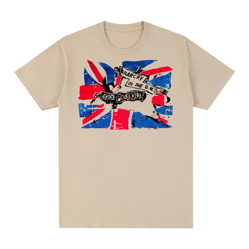 Sex Pistols Vintage Tshirt Punk Punk Sid Vicious American Trendy Cool Cotton Unisex T Shirt New Tee Tshirt Womens Tops
