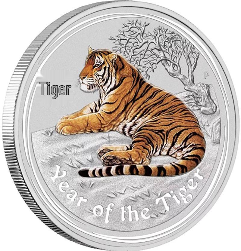 

Памятная медаль «Год Тигра» 2022 года (Австралия) - Зодиакальная монета-поделка