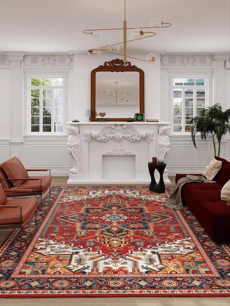 Retro Style Imitation Cashmere Washed Back Carpet American Living Room Sofa Table Cushion Bedroom Decorative Carpet