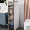 Luxury Bathroom Crevice Storage Rack Trolley - No Installation Required, Floor-Standing Cabinet.