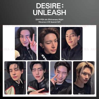 ENHYPEN DESIRE UNLEASH 5. ENniversary Nacht Weverse LIVE SPEZIELLE FOTO KARTE OFFIZIELL