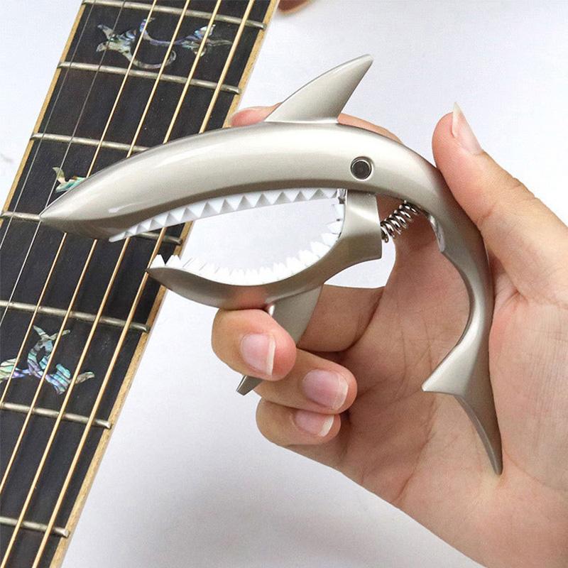 Guitar Capo Classic Electric Guitar Capo Premium Grade Zinc Alloy Quick Change Clip Bass Bridge Guitar Auto Accessories