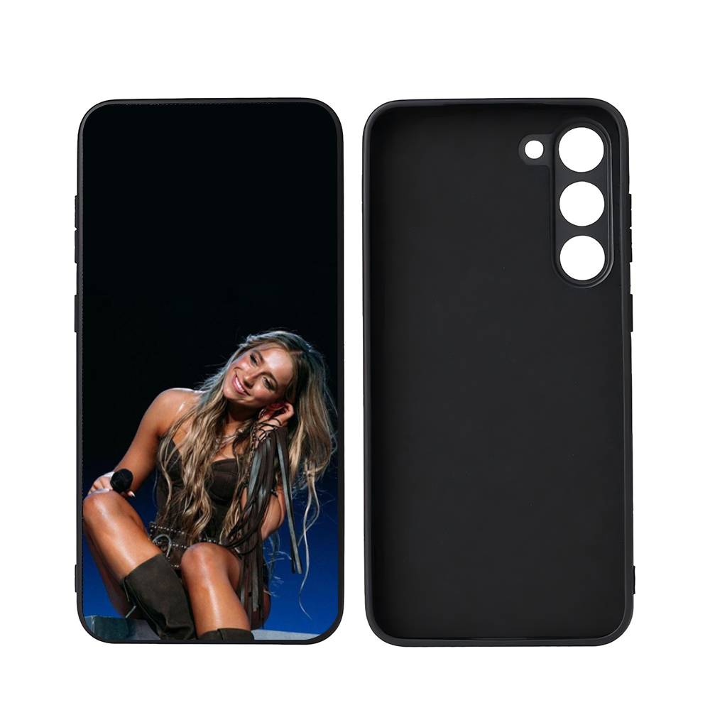 Singer T-Tate McRae Luxury Black Phone Case For Samsung Galaxy S23 S24 S25 Ultra S22 Plus S21