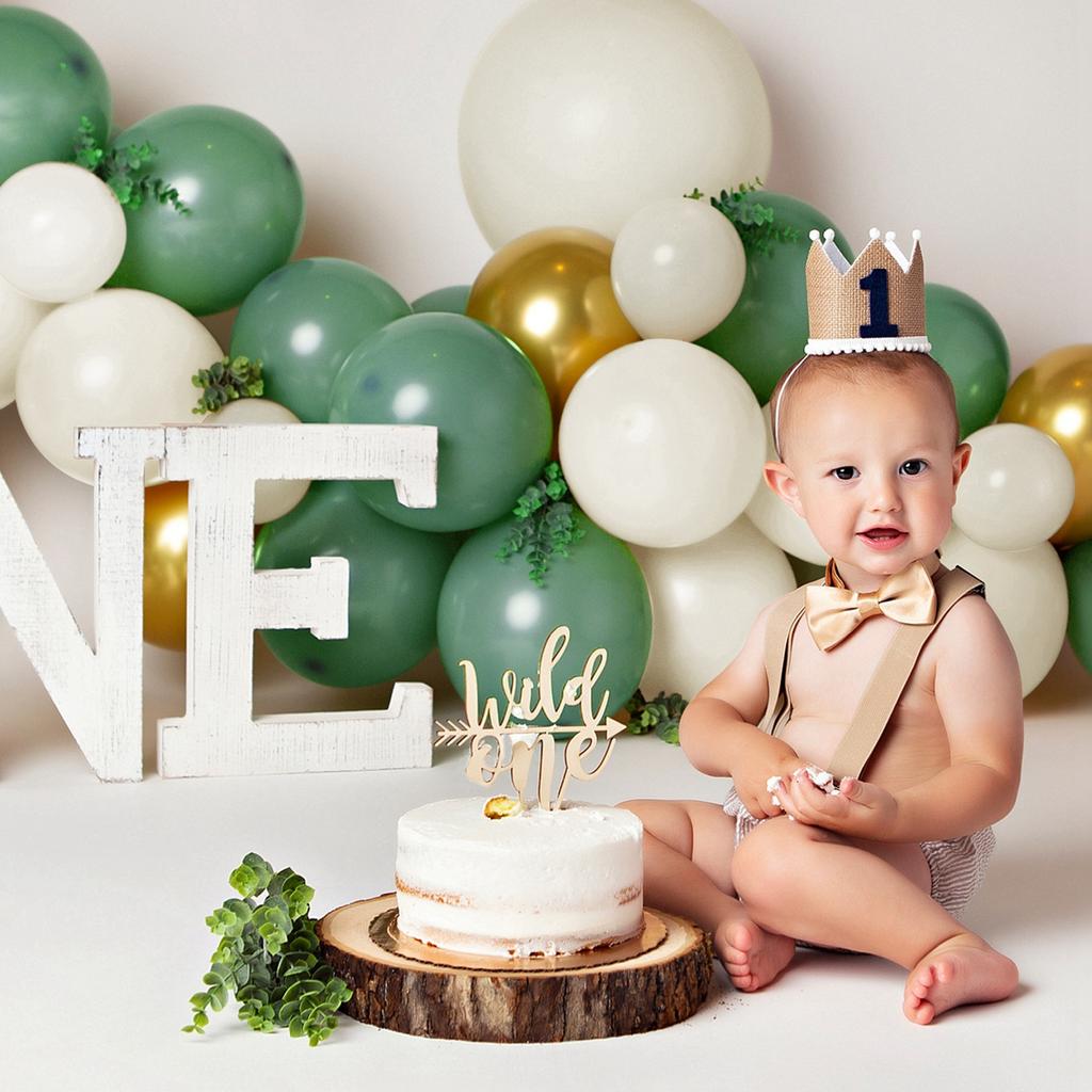 Retro Green Balloon Garland Arch Kit Wedding Birthday Balloons Decoration Party White Balloons For Baby Shower Decoration